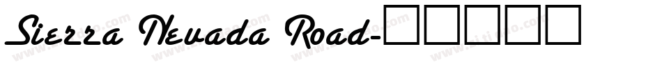 Sierra Nevada Road字体转换